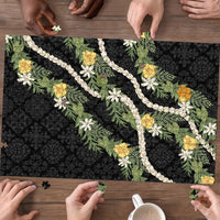 Puakenikeni Anthurium Pikake Lei Puzzle Hawaiian Quilt Pattern