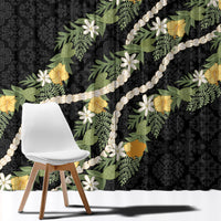 Puakenikeni Anthurium Pikake Lei Window Curtain Hawaiian Quilt Pattern