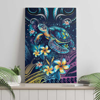Plumeria Turtles Traditional Tribal Canvas Wall Art LT9 - Polynesian Pride