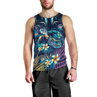 Plumeria Turtles Traditional Tribal Men Tank Top LT9 - Polynesian Pride