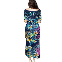 Plumeria Turtles Traditional Tribal Puletasi LT9 - Polynesian Pride