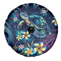 Plumeria Turtles Traditional Tribal Spare Tire Cover LT9 - Polynesian Pride