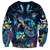 Plumeria Turtles Traditional Tribal Sweatshirt LT9 - Polynesian Pride