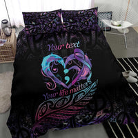 Personalised Your Life Matters Bedding Set Suicide Prevention Awareness Semicolon Heart