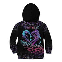 Personalised Your Life Matters Kid Hoodie Suicide Prevention Awareness Semicolon Heart