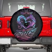 Personalised Your Life Matters Spare Tire Cover Suicide Prevention Awareness Semicolon Heart