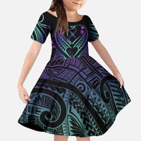 Personalised Your Story Isn't Over Family Matching Off Shoulder Maxi Dress and Hawaiian Shirt Suicide Prevention Awareness Semicolon Heart