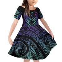 Personalised Your Story Isn't Over Family Matching Off Shoulder Short Dress and Hawaiian Shirt Suicide Prevention Awareness Semicolon Heart