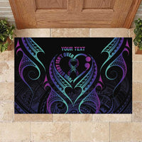 Personalised Your Story Isn't Over Rubber Doormat Suicide Prevention Awareness Semicolon Heart