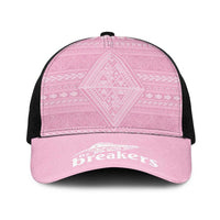 New Zealand Basketball Indigenous Baseball Net Cap LT9 One Size Black Pink - Polynesian Pride