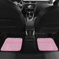 Custom New Zealand Basketball Indigenous Car Mats LT9 Set 2pcs - Back Pink - Polynesian Pride