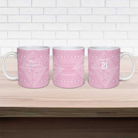 Custom New Zealand Basketball Indigenous Ceramic Mug - Polynesian Pride