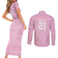 Custom New Zealand Basketball Indigenous Couples Matching Short Sleeve Bodycon Dress and Long Sleeve Button Shirt LT9 - Polynesian Pride
