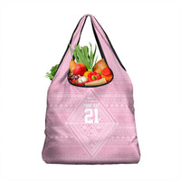 Custom New Zealand Basketball Indigenous Grocery Bag LT9 1-pack One Size Pink - Polynesian Pride