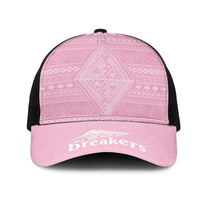 New Zealand Basketball Indigenous Mesh Trucker Cap LT9 One Size Black Pink - Polynesian Pride