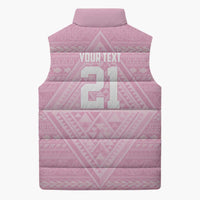 Custom New Zealand Basketball Indigenous Sleeveless Puffer Jacket LT9 - Polynesian Pride
