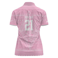 Custom New Zealand Basketball Indigenous Women Polo Shirt - Polynesian Pride