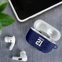 Custom Basketball New Zealand AirPods Case Blue Maori Ta Moko Indigenous LT9 - Polynesian Pride