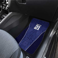 Custom Basketball New Zealand Car Mats Blue Maori Ta Moko Indigenous LT9 - Polynesian Pride
