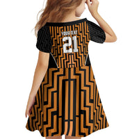 Custom Basketball New Zealand Family Matching Mermaid Dress and Hawaiian Shirt Gold Maori Ta Moko Indigenous - Polynesian Pride