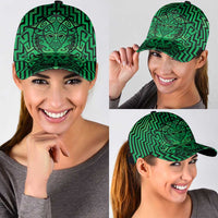 Basketball New Zealand Classic Cap Green Maori Ta Moko Indigenous LT9 - Polynesian Pride
