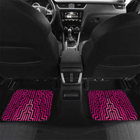 Custom Basketball New Zealand Car Mats Pink Maori Ta Moko Indigenous LT9 Set 2pcs - Back Pink - Polynesian Pride