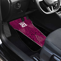 Custom Basketball New Zealand Car Mats Pink Maori Ta Moko Indigenous LT9 - Polynesian Pride