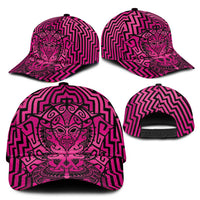 Basketball New Zealand Classic Cap Pink Maori Ta Moko Indigenous LT9 - Polynesian Pride