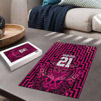 Custom Basketball New Zealand Puzzle Pink Maori Ta Moko Indigenous LT9 - Polynesian Pride
