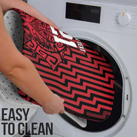 Custom Basketball New Zealand Bathroom Set Red Maori Ta Moko Indigenous LT9 - Polynesian Pride
