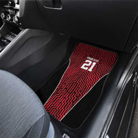 Custom Basketball New Zealand Car Mats Red Maori Ta Moko Indigenous LT9 - Polynesian Pride