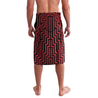 Custom Basketball New Zealand Lavalava Red Maori Ta Moko Indigenous LT9 - Polynesian Pride