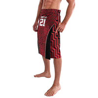 Custom Basketball New Zealand Lavalava Red Maori Ta Moko Indigenous LT9 - Polynesian Pride