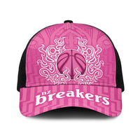 New Zealand Baseball Net Cap Fire Basketball Maori Tribal Pink - Polynesian Pride