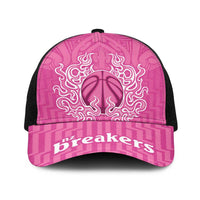 New Zealand Baseball Net Cap Fire Basketball Maori Tribal Pink LT9 One Size Black Pink - Polynesian Pride