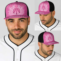 New Zealand Baseball Net Cap Fire Basketball Maori Tribal Pink LT9 - Polynesian Pride