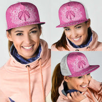 New Zealand Mesh Trucker Cap Fire Basketball Maori Tribal Pink LT9 - Polynesian Pride