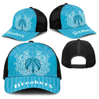 New Zealand Baseball Net Cap Fire Basketball Maori Tribal Sky Blue LT9 - Polynesian Pride