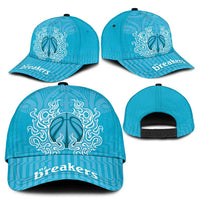 New Zealand Classic Cap Fire Basketball Maori Tribal Sky Blue - Polynesian Pride