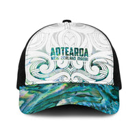 New Zealand Aotearoa Baseball Net Cap Green Maori Papua Shell Indigenous LT9 One Size Black Green - Polynesian Pride