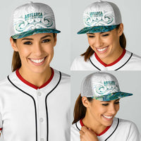 New Zealand Aotearoa Baseball Net Cap Green Maori Papua Shell Indigenous LT9 - Polynesian Pride