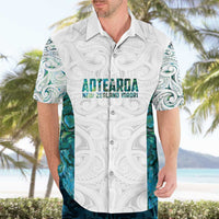 Custom New Zealand Aotearoa Hawaiian Shirt Green Maori Paua Shell Indigenous LT9 - Polynesian Pride