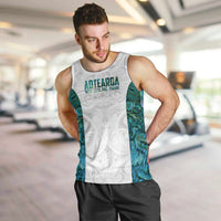 Custom New Zealand Aotearoa Men Tank Top Green Maori Paua Shell Indigenous LT9 Green - Polynesian Pride