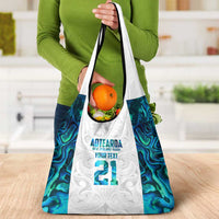 Custom New Zealand Aotearoa Grocery Bag Maori Paua Shell Indigenous LT9 - Polynesian Pride
