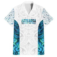 Custom New Zealand Aotearoa Hawaiian Shirt Maori Paua Shell Indigenous LT9 Blue - Polynesian Pride