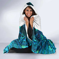Custom New Zealand Aotearoa Hooded Blanket Maori Paua Shell Indigenous - Polynesian Pride