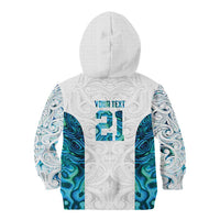 Custom New Zealand Aotearoa Kid Hoodie Maori Paua Shell Indigenous - Polynesian Pride