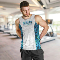 Custom New Zealand Aotearoa Men Tank Top Maori Paua Shell Indigenous LT9 Blue - Polynesian Pride