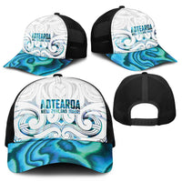 New Zealand Aotearoa Mesh Trucker Cap Maori Papua Shell Indigenous LT9 - Polynesian Pride