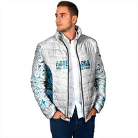 Custom New Zealand Aotearoa Padded Jacket Maori Paua Shell Indigenous LT9 - Polynesian Pride